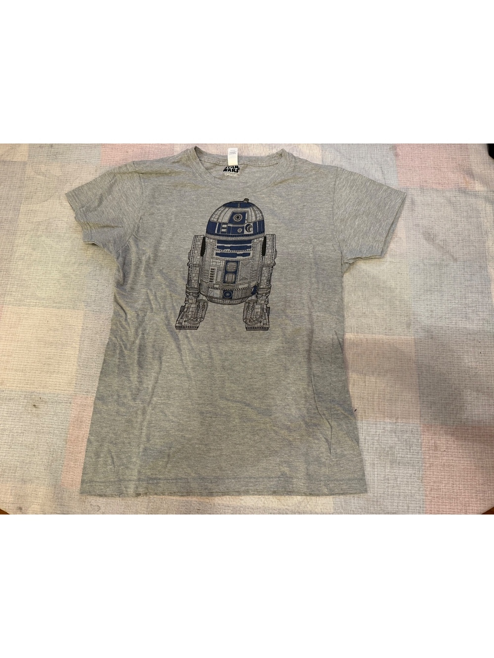 Gray R2-D2 graphic T-shirt XXL